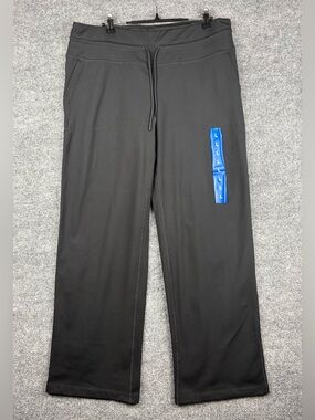 Mondetta Women's High-Rise Srtaight leg Pants, Black, Size Large New With Tags